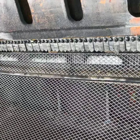 Expanded metal mesh production line