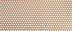 Round-hole copper perforated sheet close-up