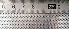 Fine round-hole galvanized perforated sheet with ruler reference