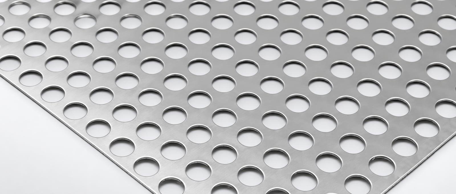 Round-hole perforated metal sheet close-up